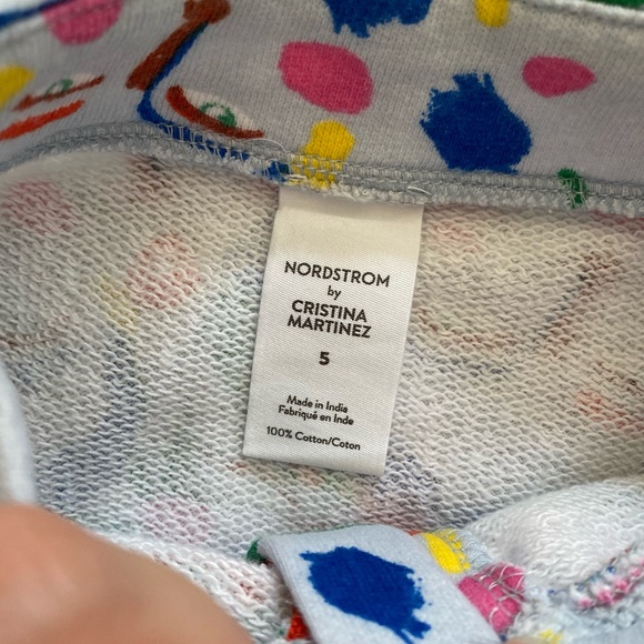 Nordstrom by Cristina Martinez Blue Face Print Jumpsuit - Picture 6 of 9